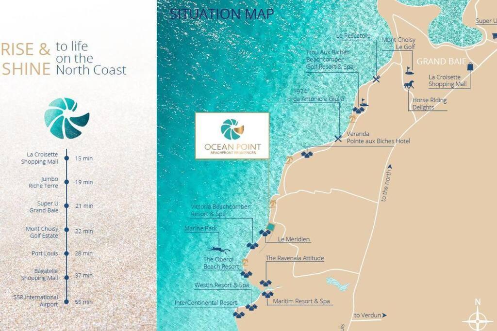 A Beachfront Haven - Ocean Point B2 Apartment Pointe aux Piments