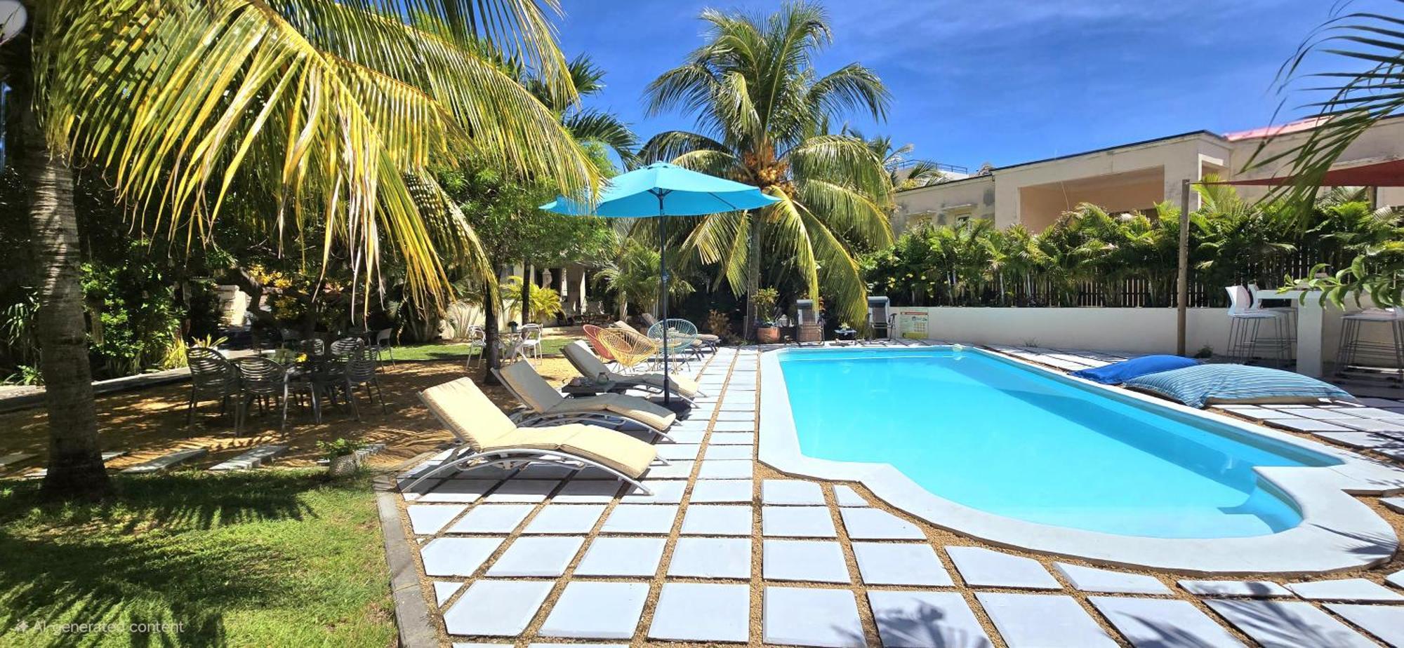 Lakaz Del Sol - Modern And Elegant With Luxurious Garden, Pool And Barbecue Area - Tourism Permit Certified Apartamento *