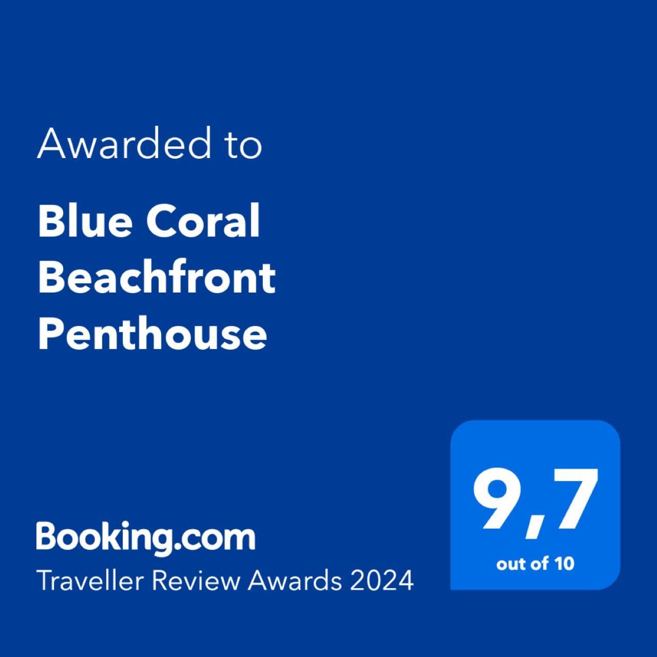 Blue Coral Beachfront Penthouse Apartment *