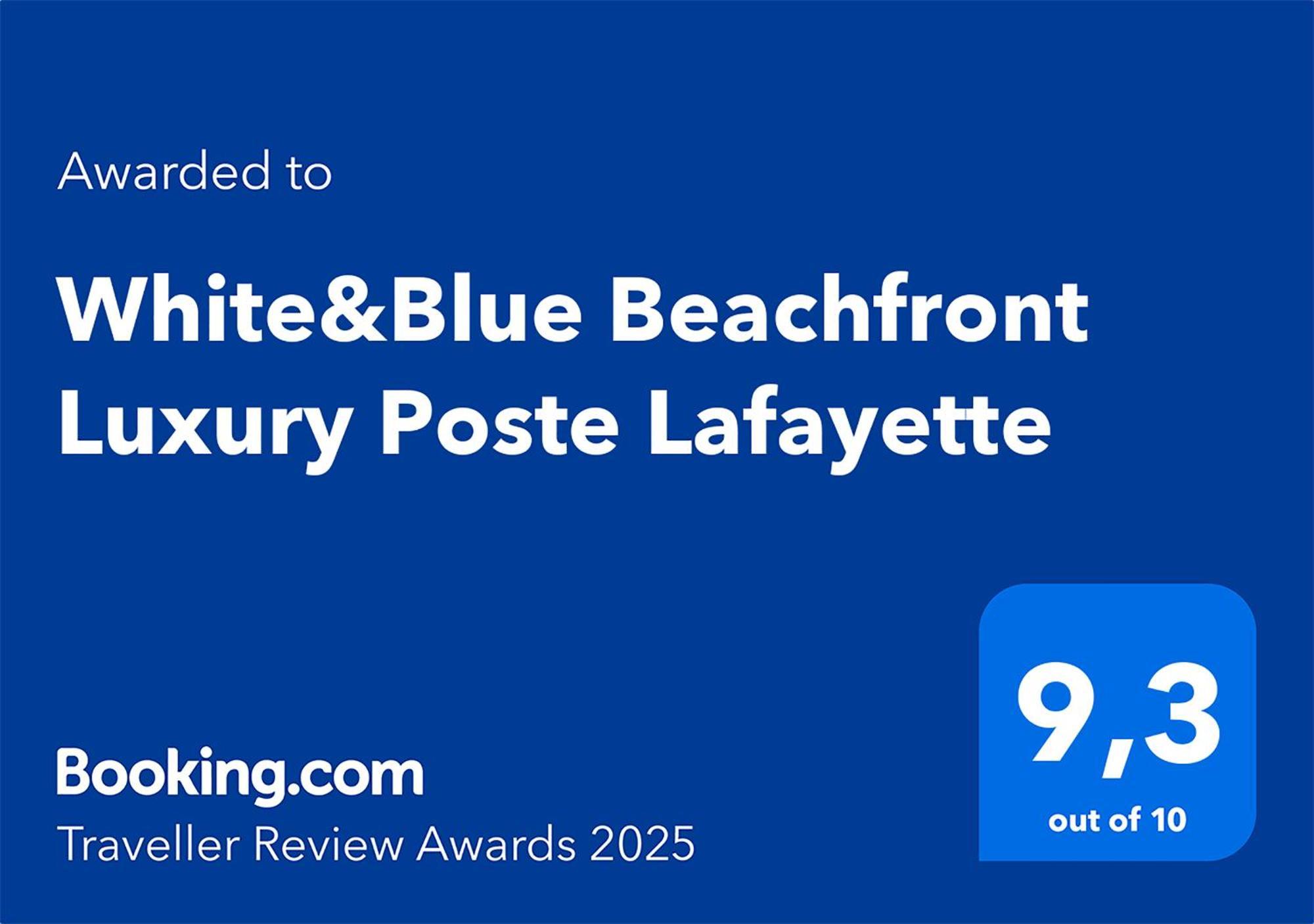White&blue Beachfront Luxury Poste Lafayette