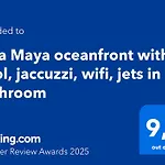 Villa Maya Oceanfront With Pool, Jaccuzzi, Wifi, Jets In Bathroom