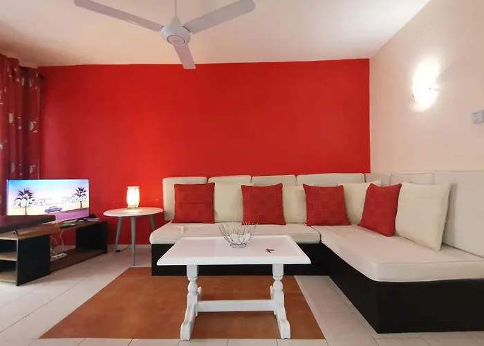 Calm Oasis Sunset Beach Summer Vacation Private Furnished Apartment Flic En Flac