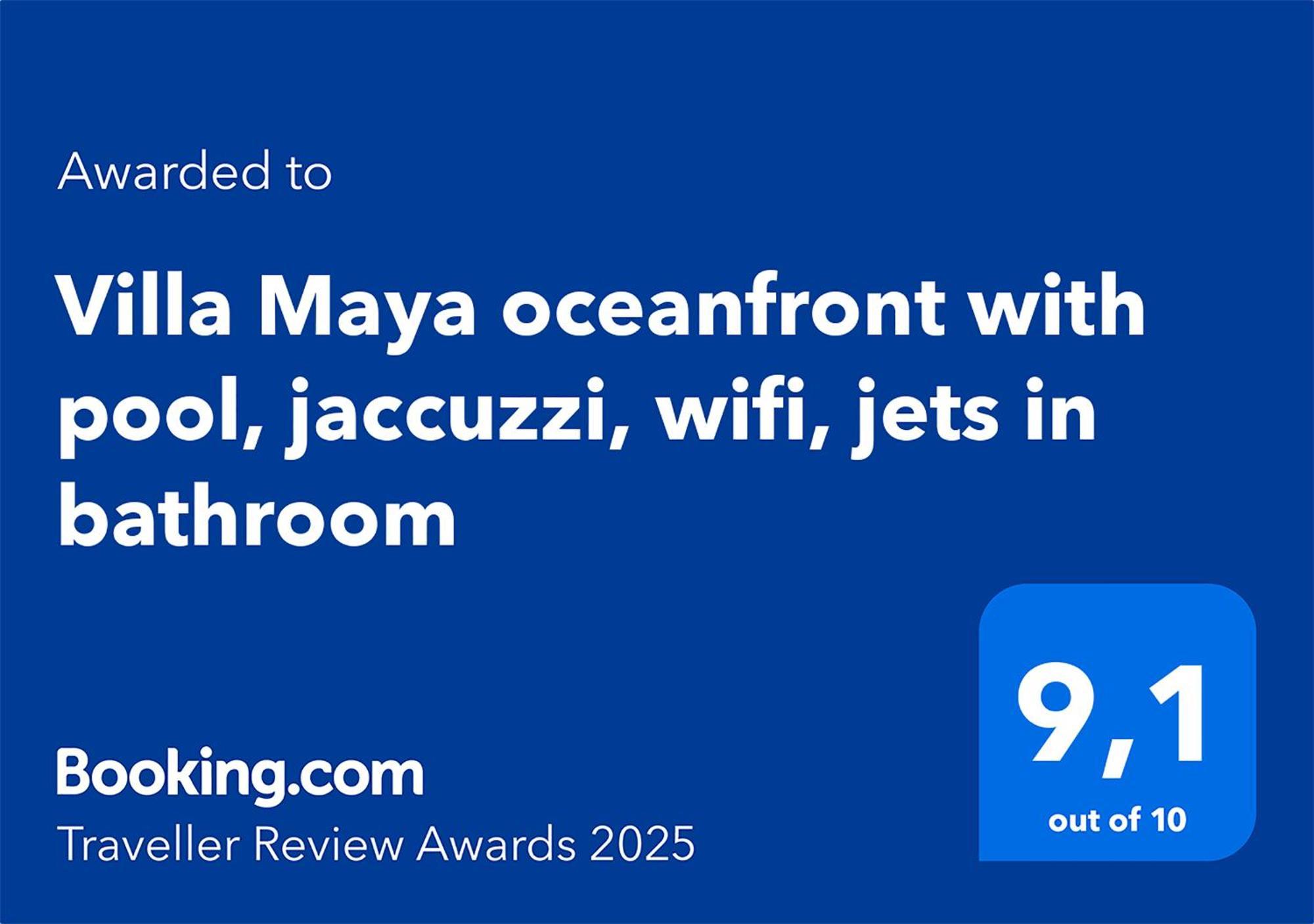 Maya Oceanfront With Pool, Jaccuzzi, Wifi, Jets In Bathroom Holiday home *